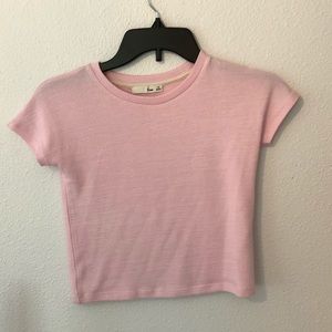 Aritiza basic pink tee size xs